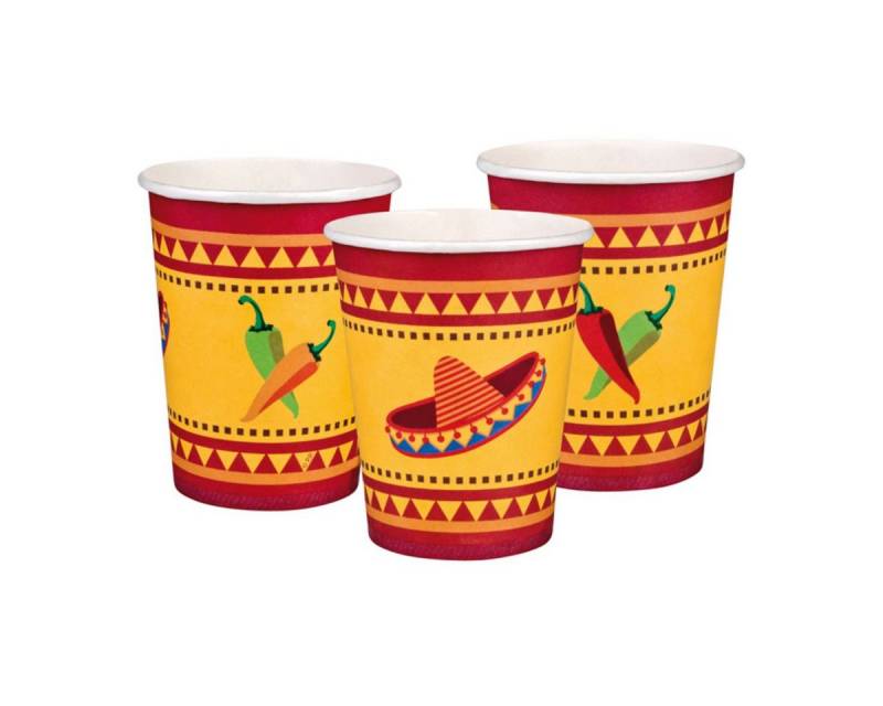 Boland Hängedekoration Pappbecher MEXICO FIESTA 6Stk. von Boland
