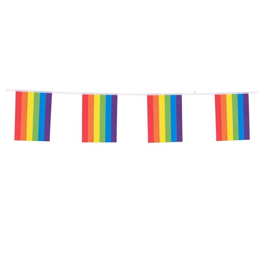Boland Hängedekoration Regenbogen Wimpelkette Papier 3 m, Deko für Einhornparty, Geburtstag oder CSD Boland Hängedekoration Regenbogen Wimpelkette Papier 3 m, Deko für Einhornparty, Geburtstag oder CSD von Boland