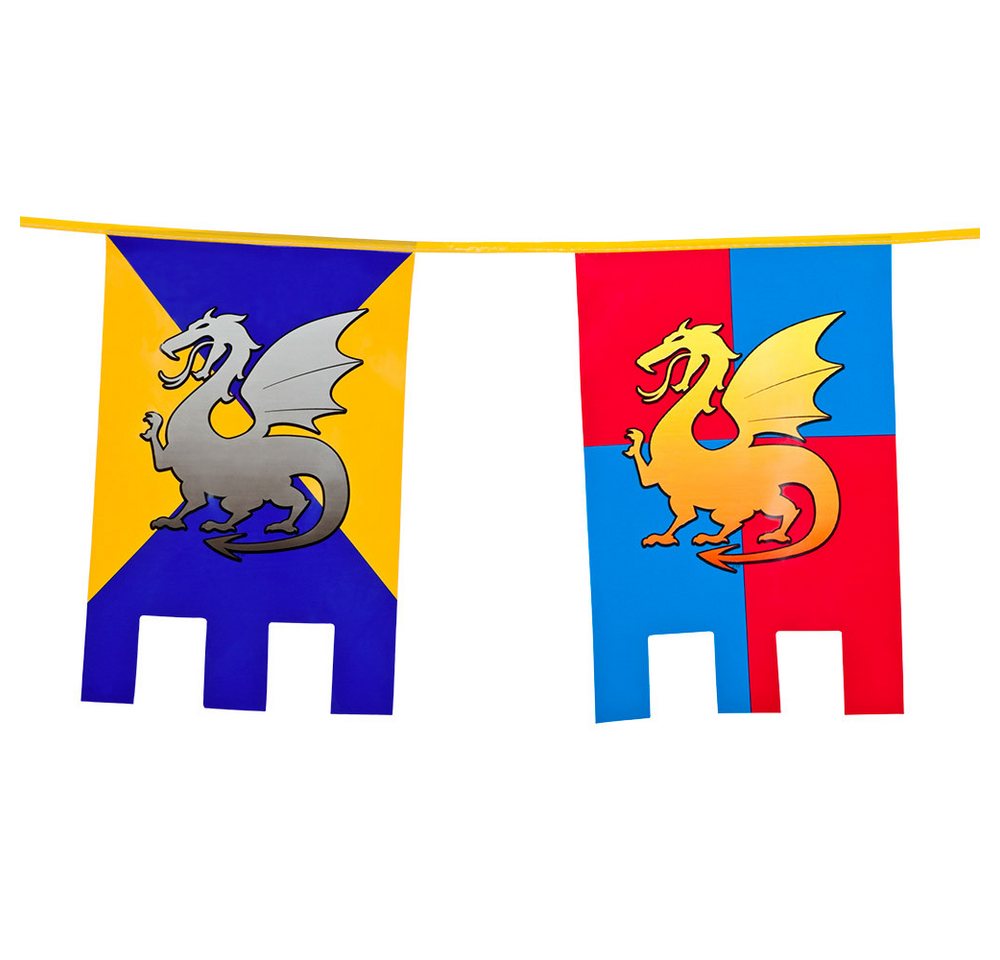Boland Hängedekoration Wimpelkette Ritter&Drachen 6m Boland Hängedekoration Wimpelkette Ritter&Drachen 6m von Boland