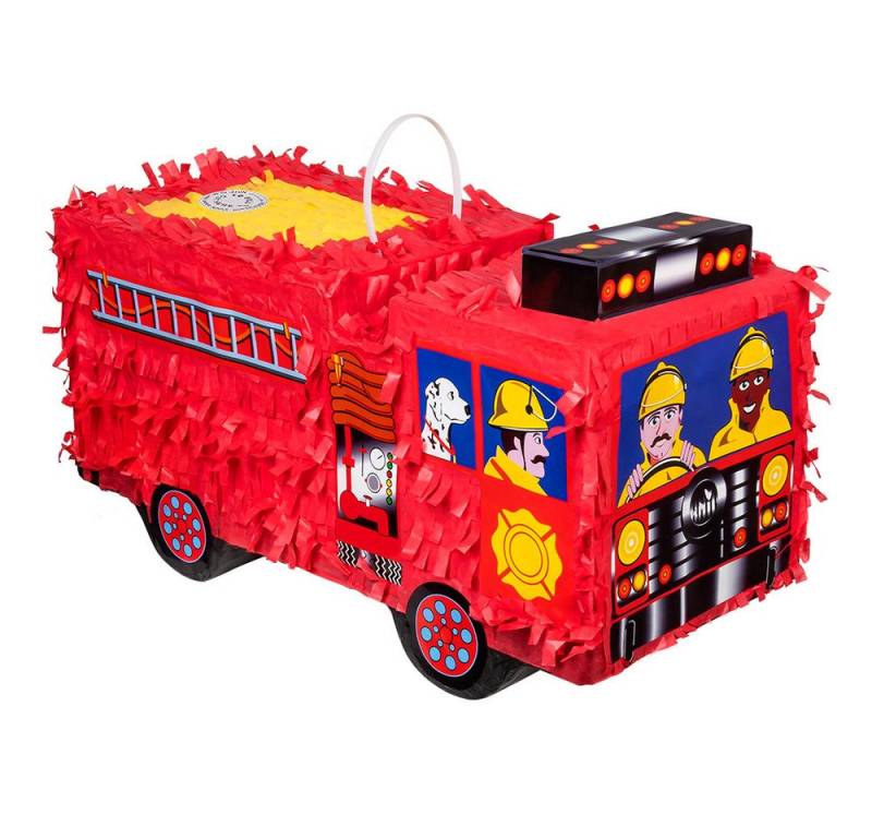 Boland Pinata Pinata Feuerwehrauto, Rot - 43 x 24 x 18 cm von Boland