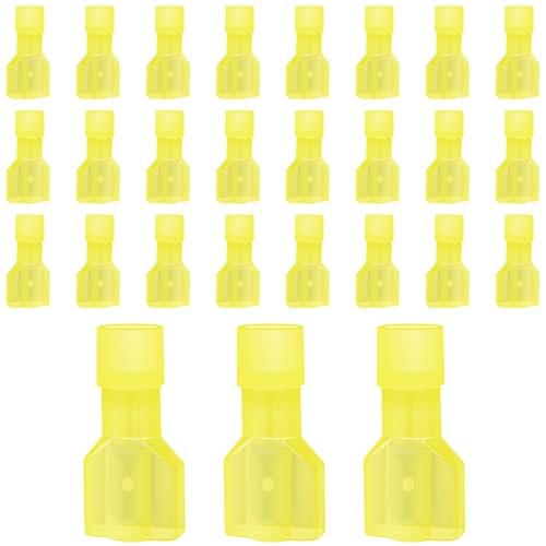 60 Stück Kabelschuhe Isoliert, Bolatus 12-10 AWG Nylon Steckverbinder, Flachstecker Kfz, Elektrische Stoßverbinder von Bolatus
