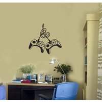 Gamepads Vinyl Wand Aufkleber Joyeux Videospiele Zimmer Innen Wandbild | #2935Di von BoldArtsy