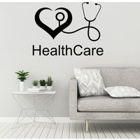 Gesundheitspflege Vinyl Wandtattoo Herz Klinik Medizinisch Heimdekor | #3189Dg von BoldArtsy
