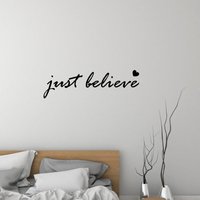 Just Believe Vinyl Wandtattoo Herz Zitat Inspire Mädchen Zimmer Dekor Aufkleber Wandbild 3256Da von BoldArtsy
