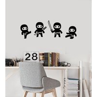 Kleine Ninjas Vinyl Wand Aufkleber Krieger Kinderzimmer Dekoration Idee Wandbild | #3192Da Kleine Ninjas Vinyl Wand Aufkleber Krieger Kinderzimmer Dekoration Idee Wandbild | #3192Da von BoldArtsy