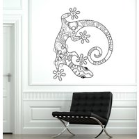 Wand Vinyl Eidechse Gecko Tier Verzierung Wandbild Aufkleber 1737Dz von BoldArtsy
