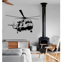 Wand Vinyl Hubschrauber Armee Luftwaffe Garantierte Qualität Aufkleber Wandbild Kunst 1644Dz von BoldArtsy