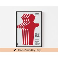 Ampelmännchen Berlin Poster Druck | Modernist Ddr Mid Century Bauhaus Typografie Ampel Urban Armin Hofmann Graffiti Banksy von BoldModern