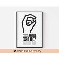 Jenseits Der Expo 67 Poster | Lebensraum Josef Müller Brockmann Mid Century Modern Paul Rand Eames Bauhaus 20-40% Sale + Kostenloser Versand von BoldModern