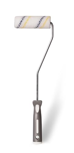 Boldrini Mini-Rolle aus Nylon 6 mm, ideal für Lacke und Lösungsmittelfarben – Länge 10 cm – komplett mit Griff von Boldrini