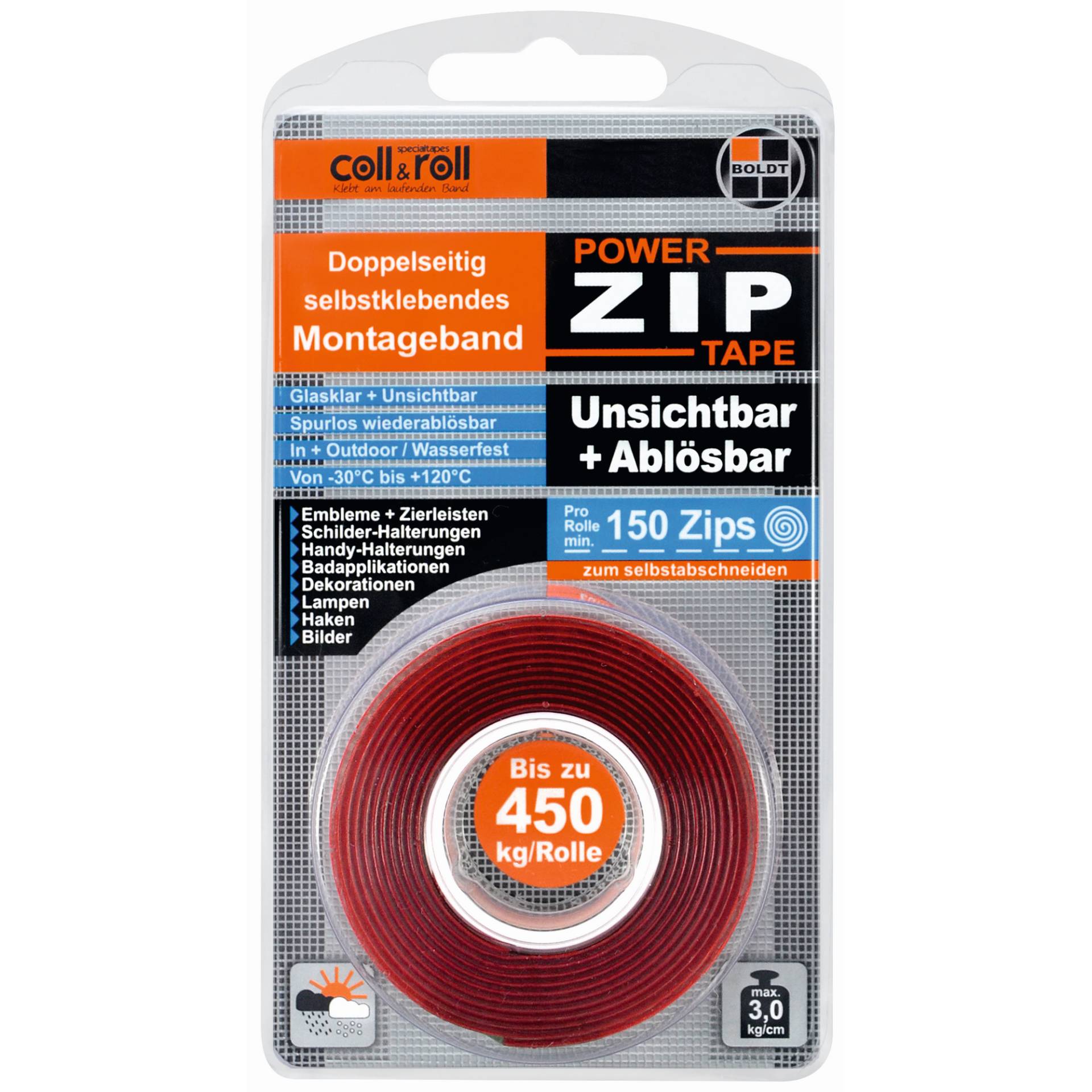 Boldt Montageband 'PowerZIP' glasklar wasserfest 1,5 m Boldt Montageband 'PowerZIP' glasklar wasserfest 1,5 m von Boldt