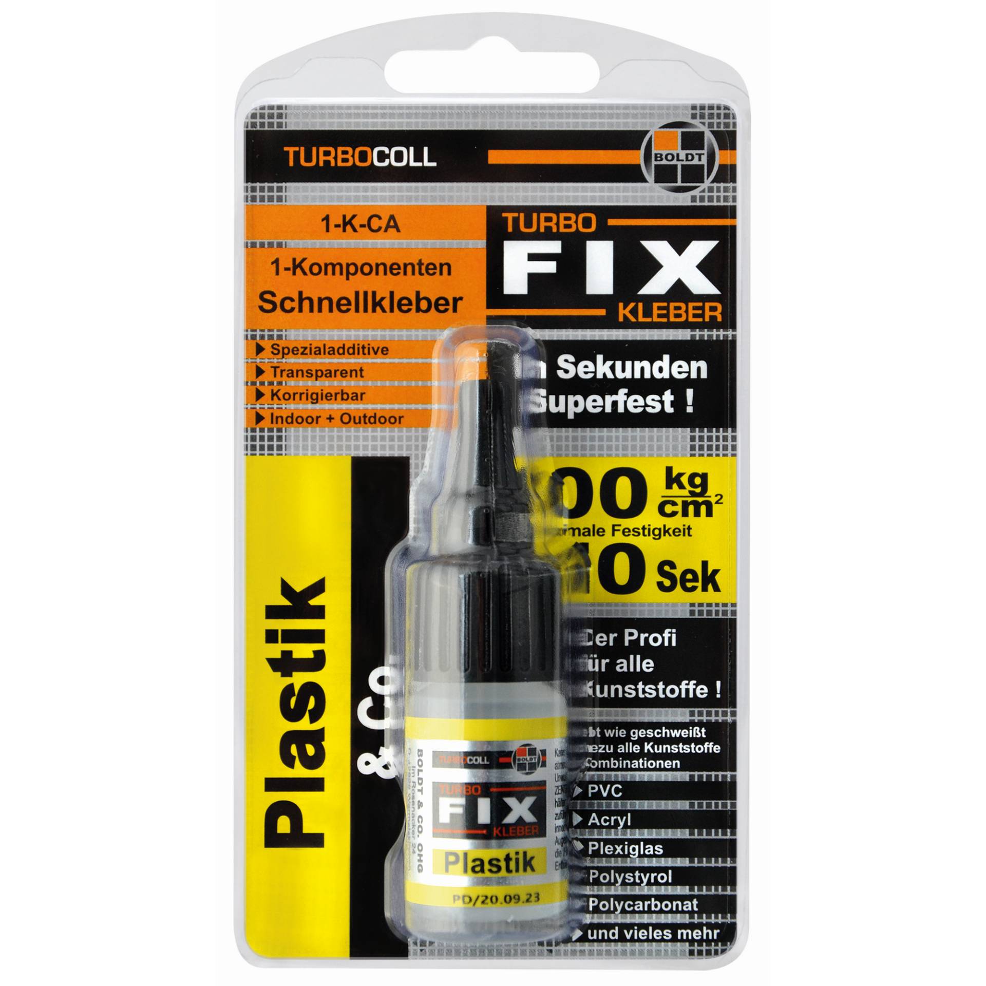 Boldt Schnellkleber Plastik 'Turbocoll TurboFIX' 10 g Boldt Schnellkleber Plastik 'Turbocoll TurboFIX' 10 g von Boldt