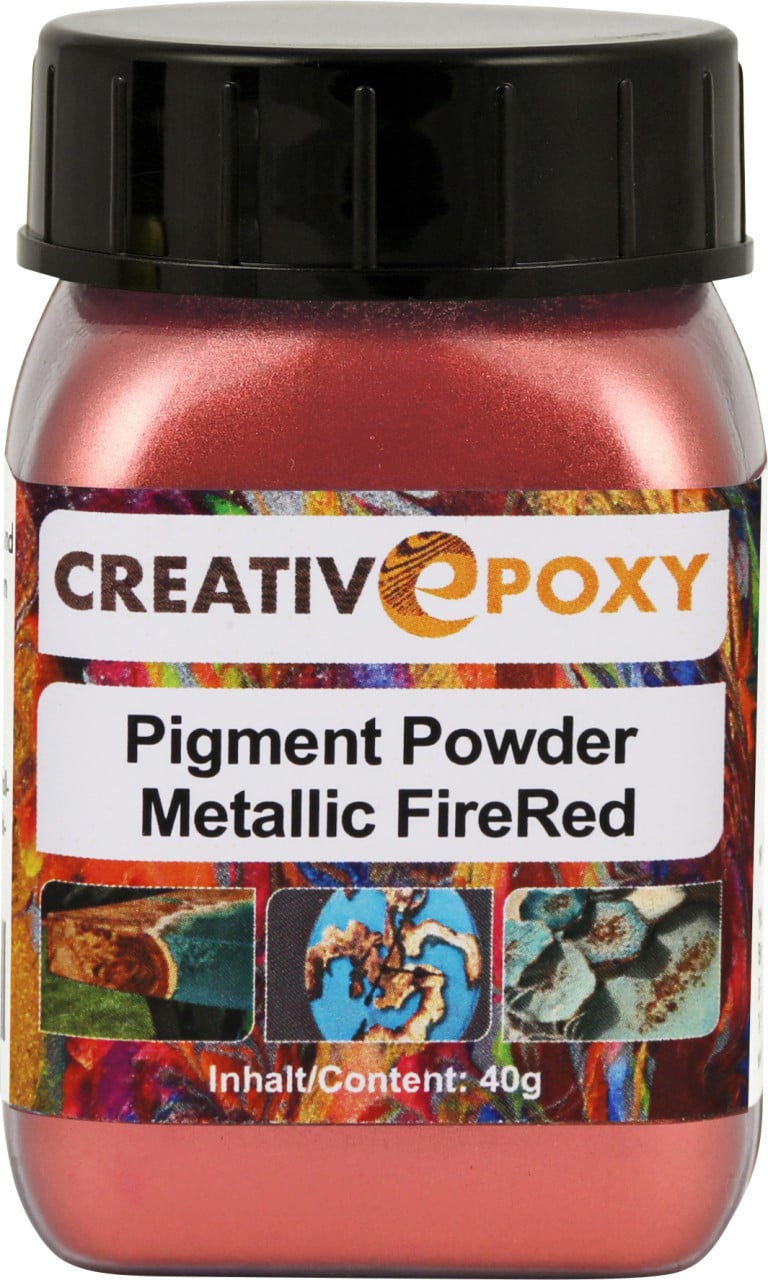Pigment Pulver Fire Red 40 g Metallic Effekt von Boldt