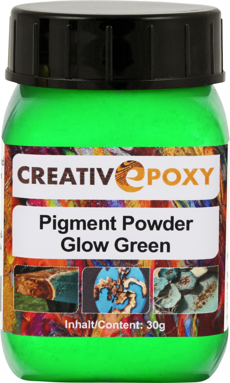 Pigment Pulver Glow Green 30 g Blacklight, Neon, tagleuchtend von Boldt