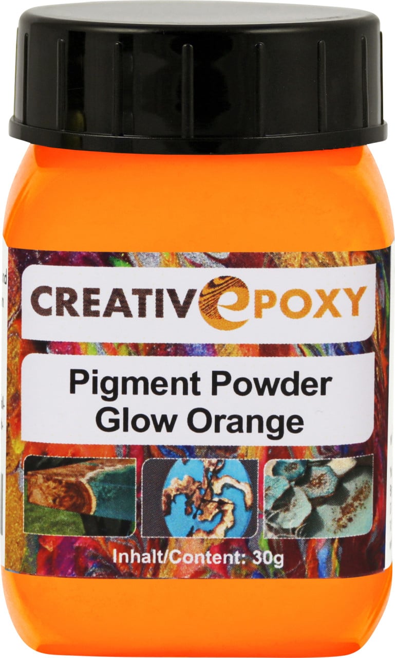 Pigment Pulver Glow Orange 30 g Blacklight, Neon, tagleuchtend von Boldt