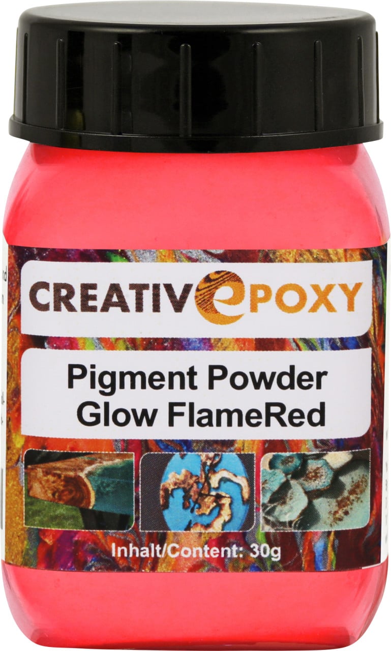 Pigment Pulver Glow Red 30 g Blacklight, Neon, tagleuchtend von Boldt