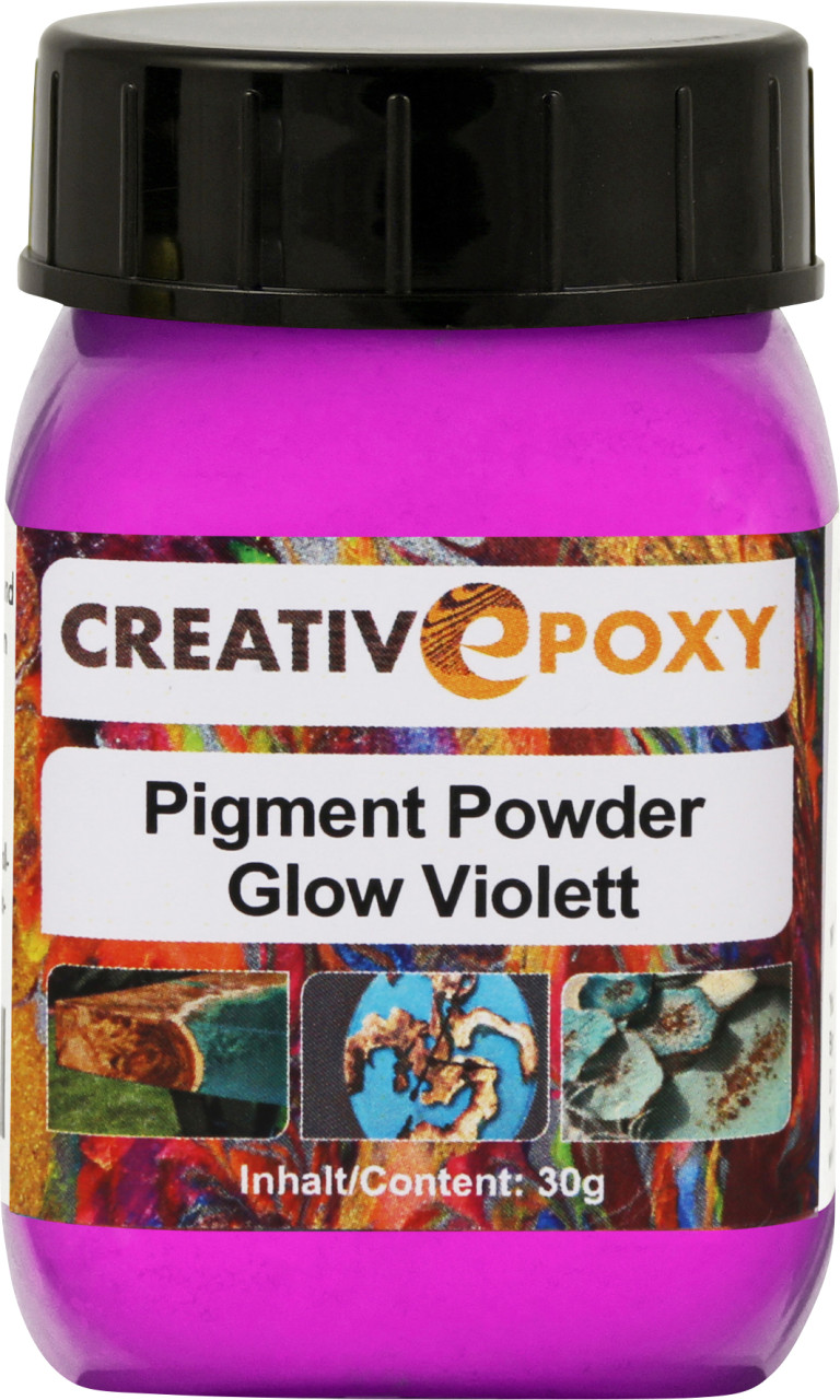 Pigment Pulver Glow Violett 30 g Blacklight, Neon, tagleuchtend von Boldt