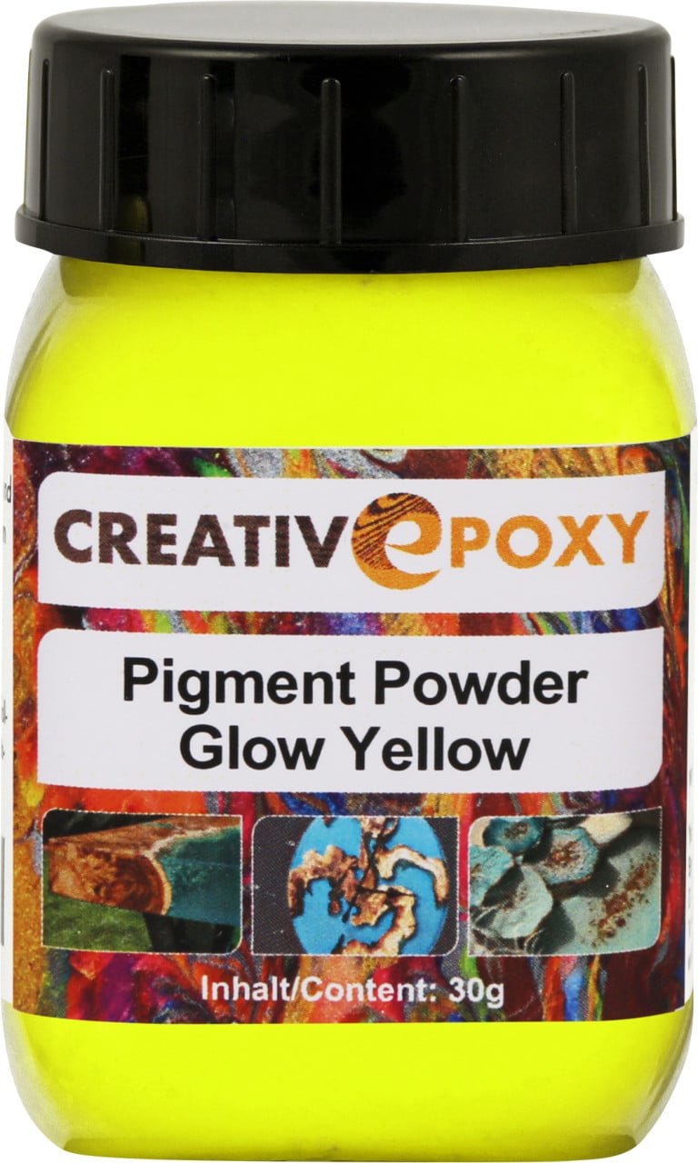 Pigment Pulver Glow Yellow 30 g Blacklight, Neon, tagleuchtend von Boldt