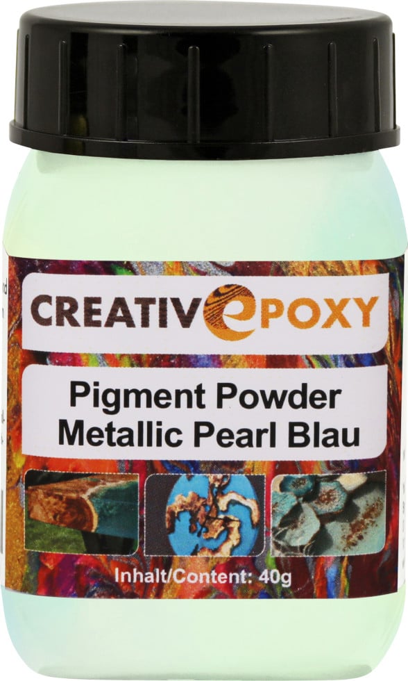 Pigment Pulver Pearl Blue 40 g Metallic Effekt von Boldt