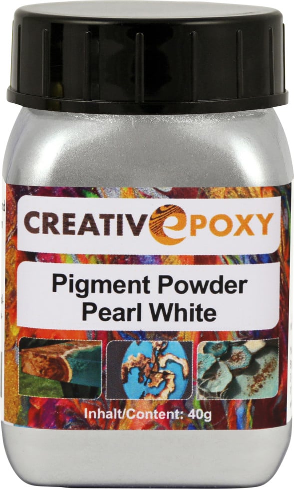 Pigment Pulver Pearl White 40 g Metallic Effekt von Boldt