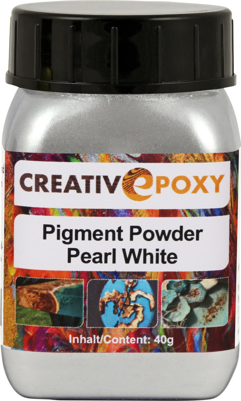 Pigment Pulver Pearl White 40 g Metallic Effekt von Boldt