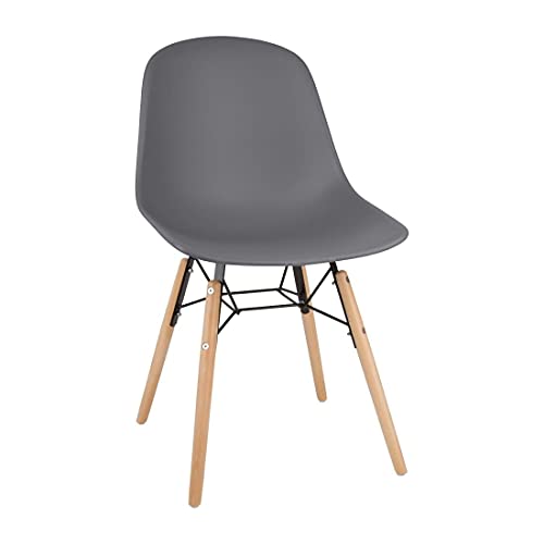 Bolero Arlo Beistellstühle Dunkelgrau (2er-Pack) von Bolero
