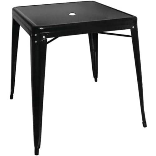 Bolero Bistro Quadratischer Stahltisch Schwarz - 660mm von Bolero