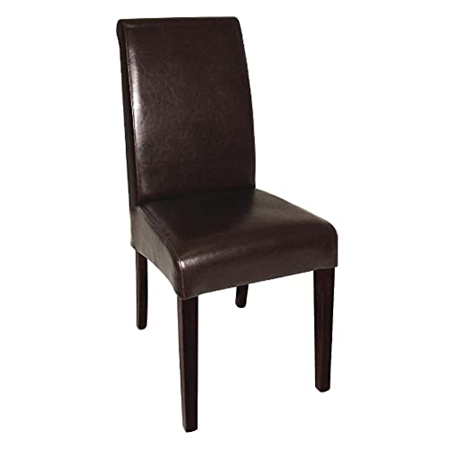 Bolero Esszimmerstühle mit runder Rückenlehne Kunstleder dunkelbraun von Bolero