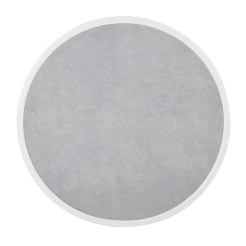 Bolero Hellgraue Glasfaser-Tischplatte in Steinoptik, für den Außenbereich, weißer Rand, Rnd580 mm Bolero Hellgraue Glasfaser-Tischplatte in Steinoptik, für den Außenbereich, weißer Rand, Rnd580 mm von Bolero