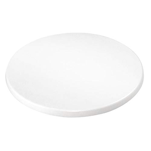 Bolero Runde Tischplatte aus Holz, für Küche, Restaurant, Café, Esszimmer, 30 x 600 mm, Weiß von Bolero