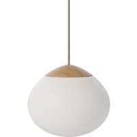 Bolia - Acorn Pendelleuchte Ø 21 cm, Eiche geölt / Opalglas matt von Bolia