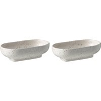 Bolia - Forma Bowl, 14 x 8 cm (oval), weiß (2er-Set) von Bolia