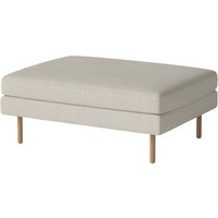 Bolia - Scandinavia Pouf 100 x 70 cm, Eiche geölt / Paza beige von Bolia