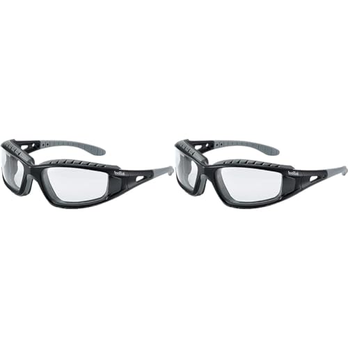 Bollé Safety BOLTRACPSI „Tracker“ Schutzbrille mit klaren Gläsern, Einheitsgröße (Packung mit 2) von Bollé