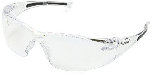 Bollé Safety RUSHDPI, Transparent Schutzbrille mit klaren Linsen, Einheitsgröße Serie RUSH von bollé