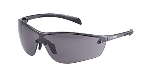 Bollé Safety SILPPSF, Platinbeschichtung Schutzbrille, Rauch Gläser, Einheitsgröße, Schwarz, Serie SILIUM+ von bollé