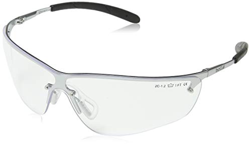 Bollé Safety PSSSILI-013, Schutzbrille mit Klaren Gläsern, Größe Einheits, Schwarz Serie SILIUM von Bollé