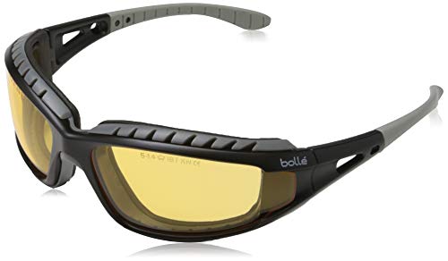 Bolle Tracker 2 / II Schutzbrille - Gelbe Linse, Halteleine & Aufbewahrungstasche, schwarz von Bollé