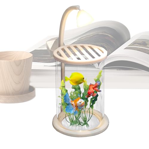 Bollisate Desktop Aquarium | Leuchtend Hochtransparentes Aquarium - Zierde Deko Für Klassenzimmer Arbeitsplatz Zuhause Schreibtisch Schlafzimmer Wohnzimmer,für Klassenzimmer Schreibtisch Studienzimmer Bollisate Desktop Aquarium | Leuchtend Hochtransparentes Aquarium - Zierde Deko Für Klassenzimmer Arbeitsplatz Zuhause Schreibtisch Schlafzimmer Wohnzimmer,für Klassenzimmer Schreibtisch Studienzimmer von Bollisate