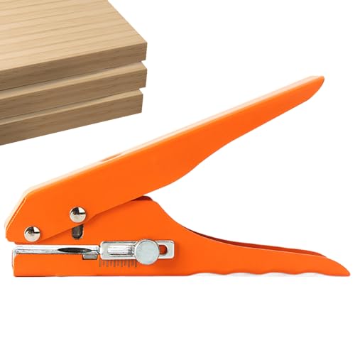Bollisate Einzelloch Locher - 8 mm Einloch Kantenband Lochzange | Verstellbare Holzwerkzeuge Für Dünnes Holz Leder Hartfolie PVC Papier Karten Handwerkern von Bollisate