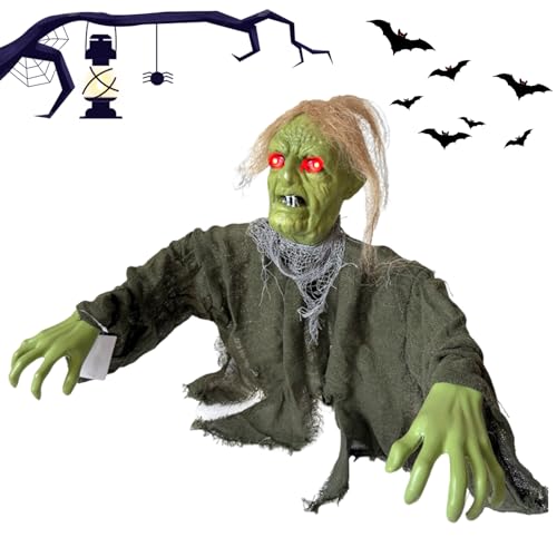 Bollisate Halloween Dekoration Für Draußen,Dekoration Für Terrasse Mit Licht | Leuchtende Halloween Verandadekoration für Pflanzkübel, Terrasse, Vorgarten, Hintergarten, Rasen, Geburtstage und von Bollisate