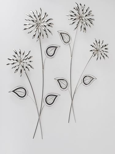 Bollweg Wndschmuck Wanddeko Wandblume Blume silber 1 Stück von 2 verschiedenen Modellen links oder rechts 70cm aus farbigem Metall Bollweg Wndschmuck Wanddeko Wandblume Blume silber 1 Stück von 2 verschiedenen Modellen links oder rechts 70cm aus farbigem Metall von Bollweg