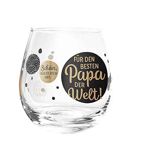 Trinkglas, Whiskyglas, Wasserglas oder auch Weinglas mit Spruch Für Papa"" von Bollweg