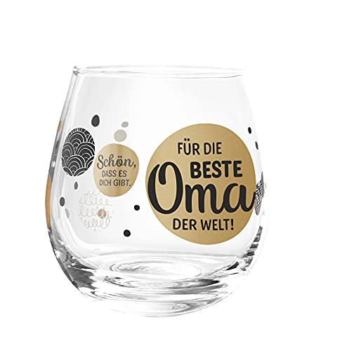 Whiskyglas, Wasserglas oder auch Weinglas mit Spruch Für die beste Oma der Welt"" von Bollweg