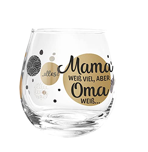 Whiskyglas, Wasserglas oder auch Weinglas mit Spruch Mama weiß"" von Bollweg