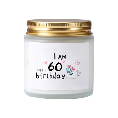 Bolosa Geburtstagsduftkerzen im Glas - Lavendel, Idol für Mujer - Nicht nur fürs 60. Jubiläum(Cumpleaños): Perfektes.done_Present für Sie von Bolosa