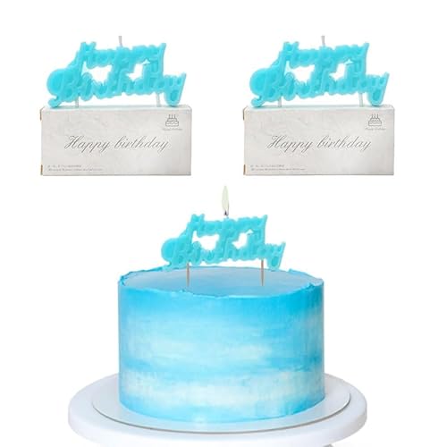 Bolosa Geburtstagskerze, Happy Birthday Kuchenkerzen, Tortenkerzen, Birthday Candles, Geburtstag Kerzen, Kerze Geburtstag, Kerzen Geburtstag, Geburtstagskerzen Kinder (Blau) von Bolosa