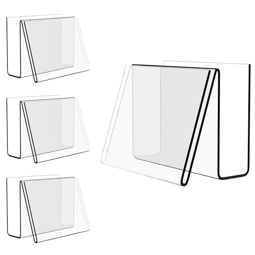 Boloyo Acryl-Postkartenständer, 10,2 x 15,2 cm, transparenter Kartenhalter, transparenter Tablet-Halter zum Präsentieren von Bildern, Büchern, Index, Visitenkarten, Kunstwerken, CDs usw. 4 Stück Boloyo Acryl-Postkartenständer, 10,2 x 15,2 cm, transparenter Kartenhalter, transparenter Tablet-Halter zum Präsentieren von Bildern, Büchern, Index, Visitenkarten, Kunstwerken, CDs usw. 4 Stück von Boloyo