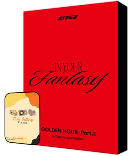 ATEEZ Album - GOLDEN HOUR : Part.3 ‘In Your Fantasy Edition RED ver (POCAALBUM)+Pre Order Benefits+BolsVos Exclusive K-POP Giveaways Package von BolsVos