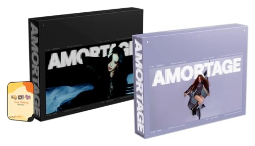 JISOO (BLACKPINK) Album - AMORTAGE PURPLE + BLACK FULL SET Ver (DELUXE EDITION)+Pre Order Benefits+BolsVos Exclusive K-POP Giveaways Package von BolsVos